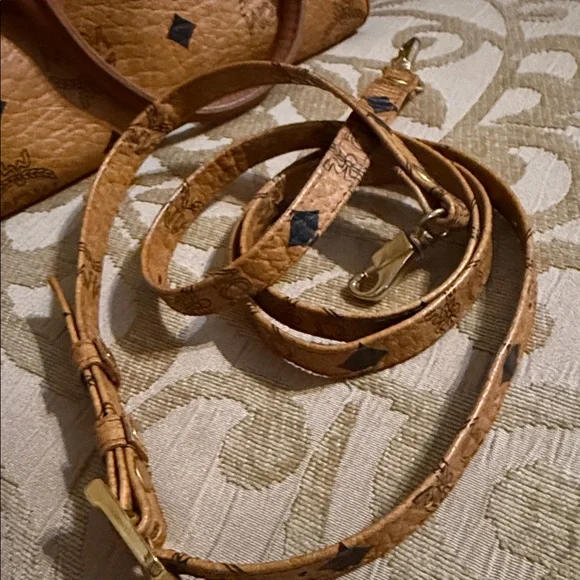 MCM mini Boston with detachable straps with COA preowned - Picture 15 of 16